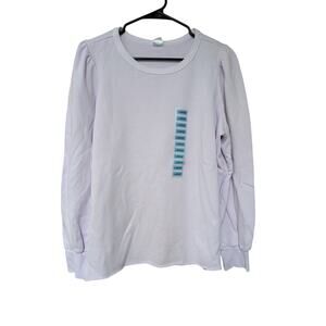 Women's Fashion Sleeve Sweatshirt Purple Size L